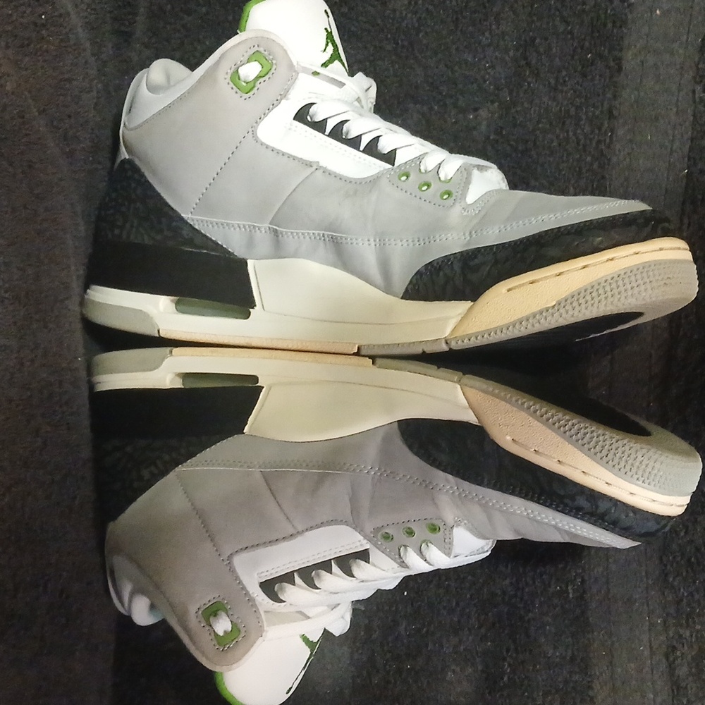 Air Jordan 3 Retro (CHLOROPHYLL) Mens-11.5 ,100% Authentic! - Picture 3 of 12